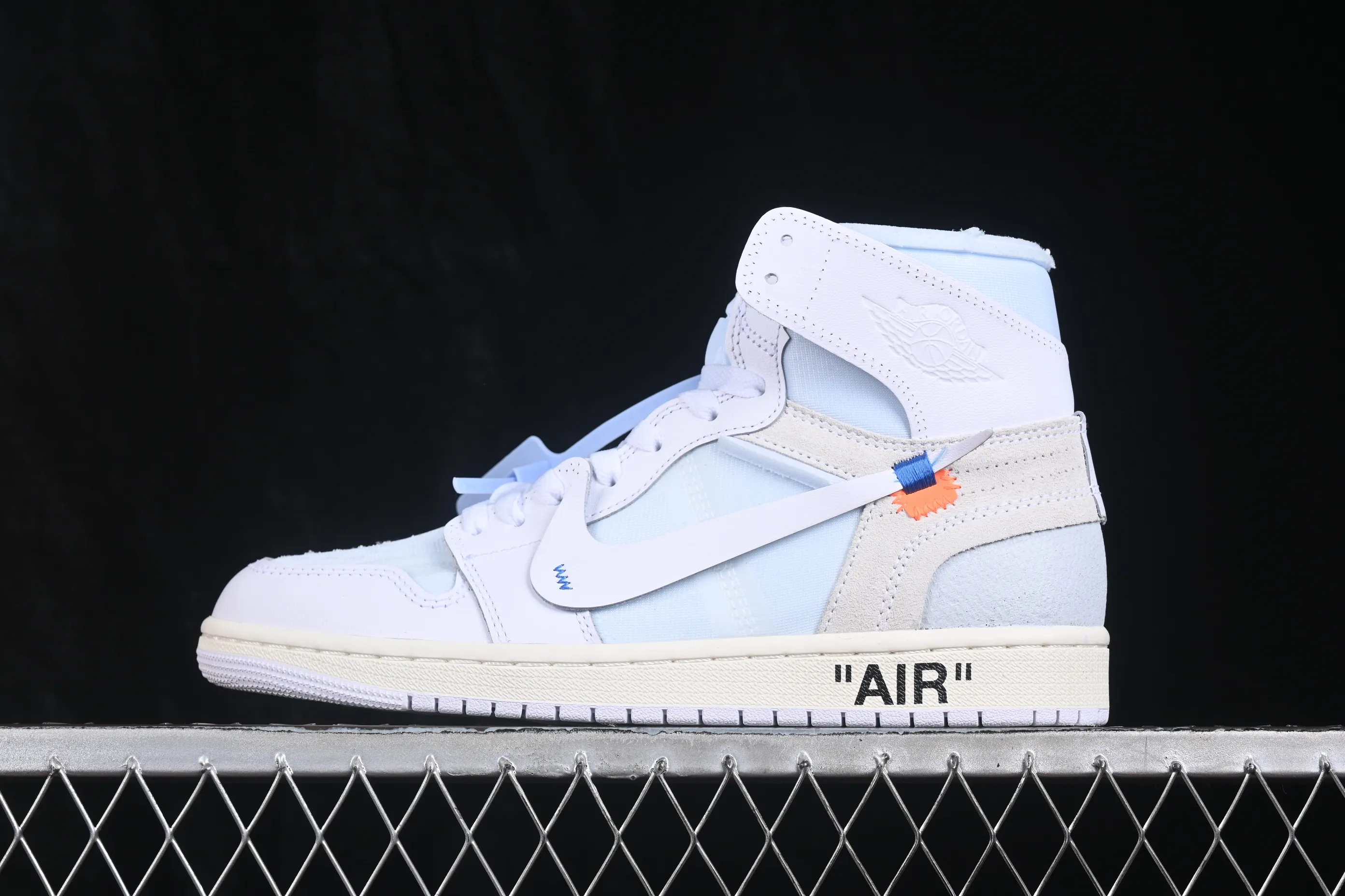 All categories Air Jordan Jordan series basketball shoes Air Jordan 1 High Off White x Air Jordan OW AJ1 Joe 1 joint white high-top basketball shoes AA3834-100
